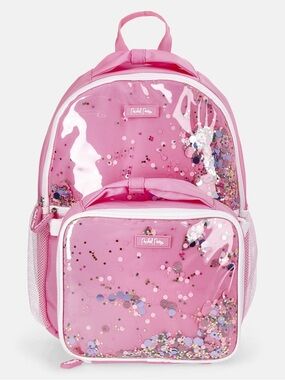 Packed Party Girl’s Confetti Backpack and Insulated Lunch Tote Set W